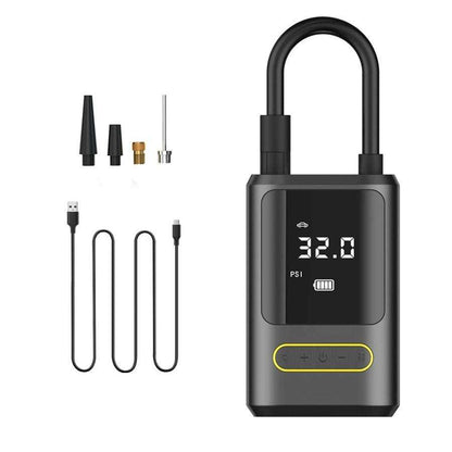 Tyre Air Pump Cum Phone Powerbank for Car & Bike | 150 Psi | 6000 Mah | Digital Display | 5 Air Fill Modes |Portable Electric Tyre Air Inflator Pump
