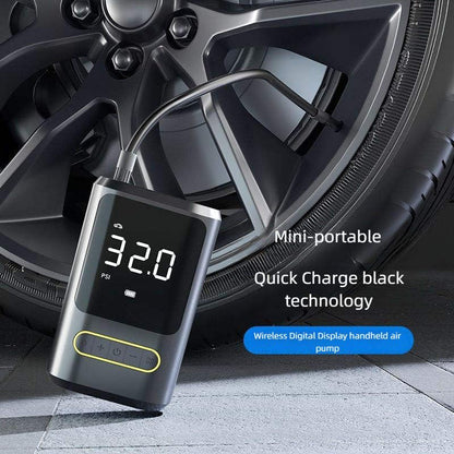 Tyre Air Pump Cum Phone Powerbank for Car & Bike | 150 Psi | 6000 Mah | Digital Display | 5 Air Fill Modes |Portable Electric Tyre Air Inflator Pump