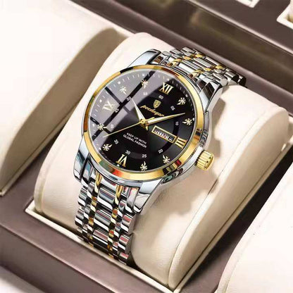 New Hot Luxury Wristwatch Waterproof Luminous Date Week Mens Style Quartz Watches for Men Montre Relojes