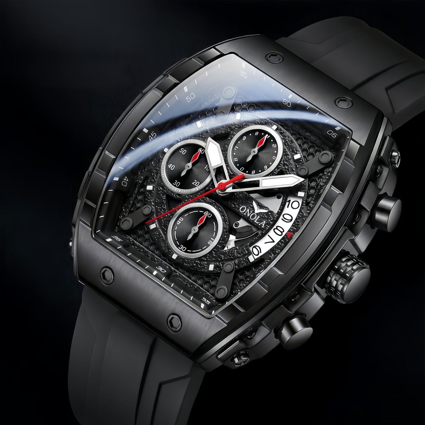 High Quality Fashion Sports Watch for Men Night Light Quartz Chronograph Watch