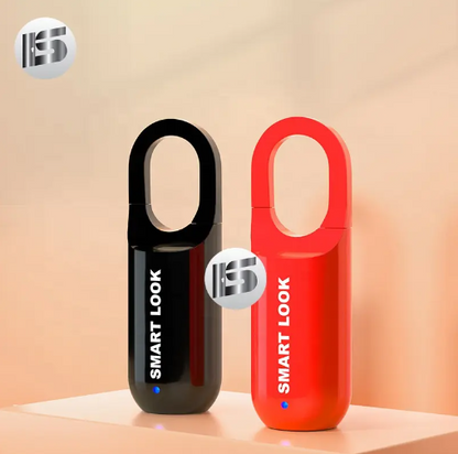Small Unlocking Padlock Luggage Gym Cabinet Waterproof USB Charging Smart Fingerprint Padlock