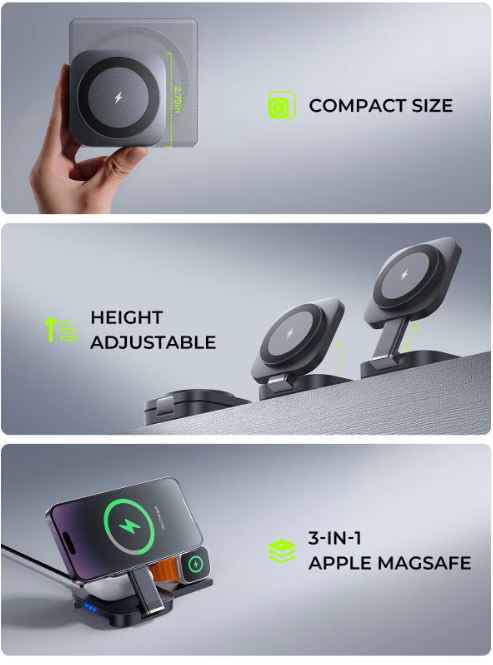 Wireless Phone / Smartwatch Charging Stand 3 in 1