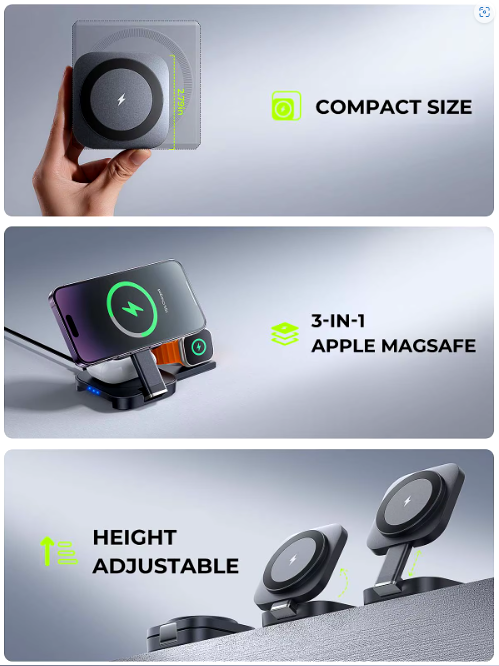 Wireless Phone / Smartwatch Charging Stand 3 in 1