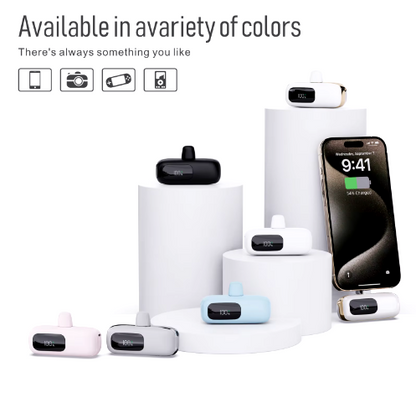 Power Capsule 2A 22.5W Quick charge Emergency Direct Charging Power Bank 5000Mah Power Banks For Android , Iphone