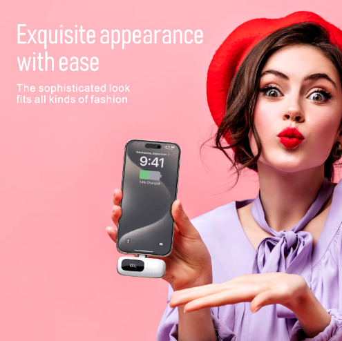 Power Capsule 2A 22.5W Quick charge Emergency Direct Charging Power Bank 5000Mah Power Banks For Android , Iphone