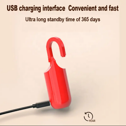 Small Unlocking Padlock Luggage Gym Cabinet Waterproof USB Charging Smart Fingerprint Padlock