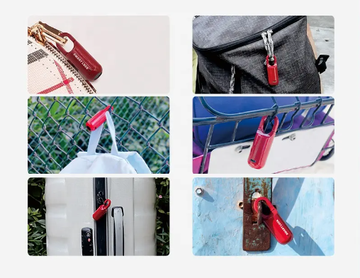 Small Unlocking Padlock Luggage Gym Cabinet Waterproof USB Charging Smart Fingerprint Padlock