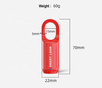 Small Unlocking Padlock Luggage Gym Cabinet Waterproof USB Charging Smart Fingerprint Padlock
