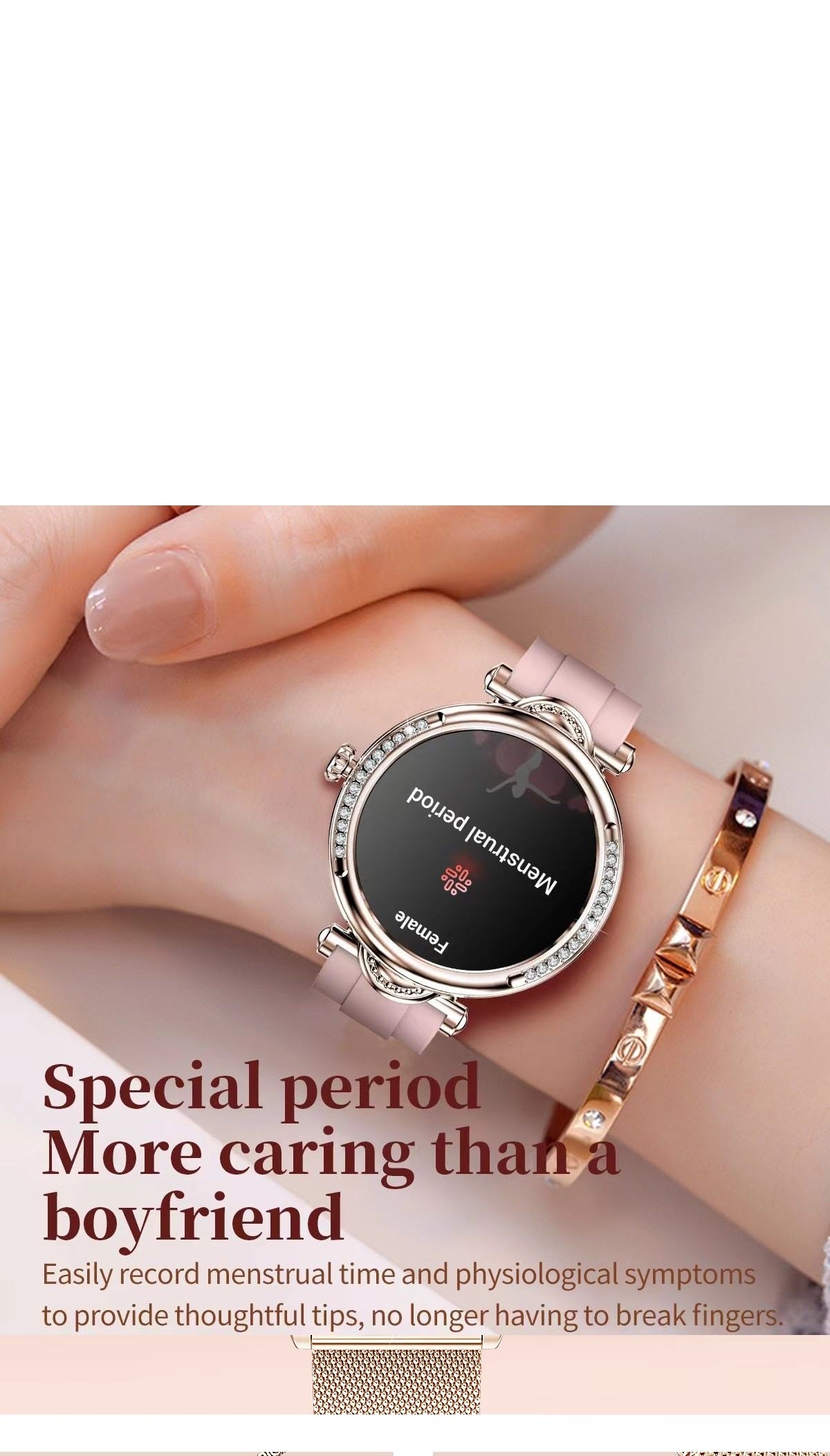 2026 Bluetooth Call Heart Rate Wristband Sport Women Waterproof Women Watch